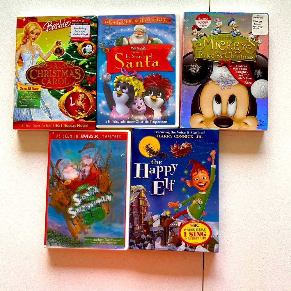 Disney & Others Holiday DVD Collection x5